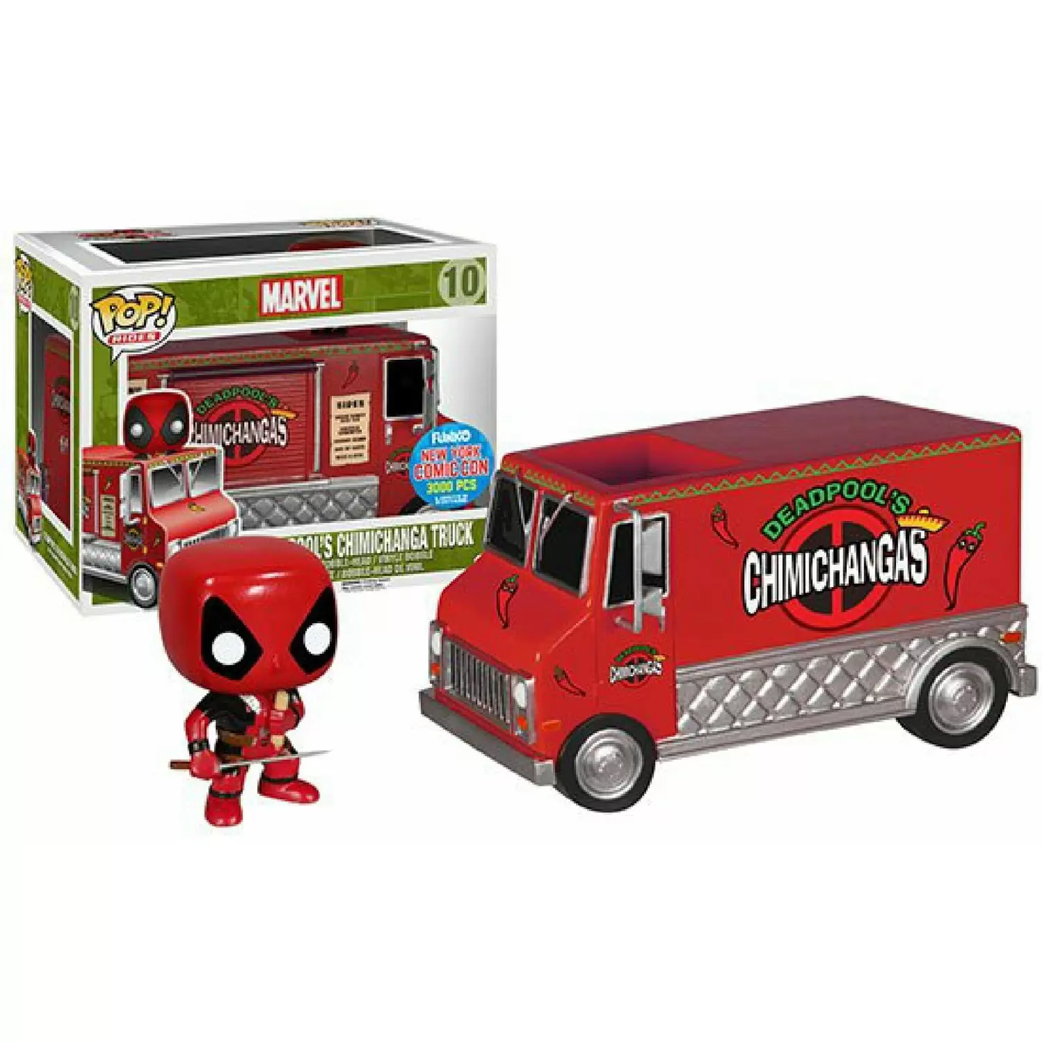  Funko Pop Rides: Deadpool's Chimichanga Truck Action Figure :  Toys & Games