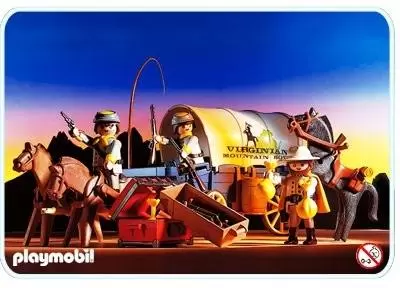 Far West Playmobil - Confederate Covered Pay Wagon