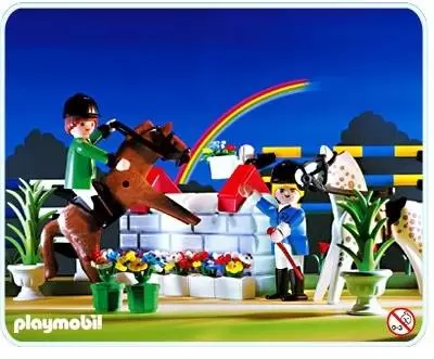 Playmobil équitation - Cavaliers au concours hippique