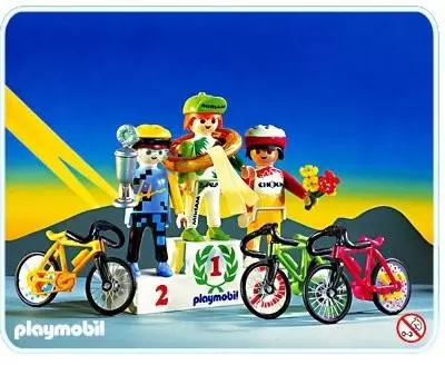 Playmobil Sportifs - Coureurs cyclistes et podium