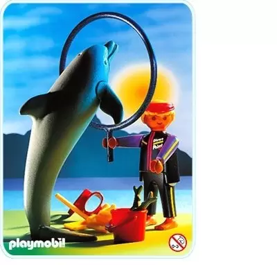 Dolphin With Trainer - Playmobil Animal Parc 3649