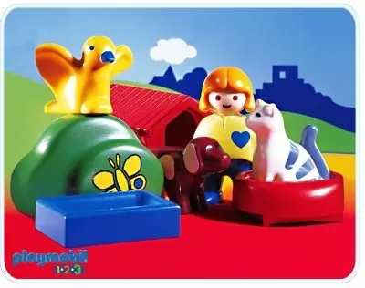 Playmobil 1.2.3 - Enfant et animaux