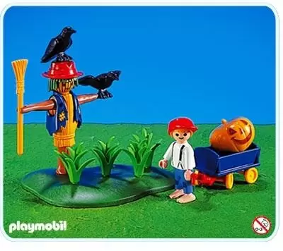 Playmobil Fermiers - Enfant et épouvantail
