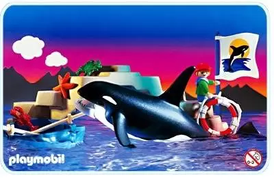 Playmobil Parc Animalier - Enfant et orque