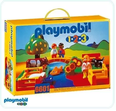 Playmobil 1.2.3 - Parc avec enfants et animaux