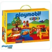71158 - Playmobil 1.2.3 - Animaux de la ferme Playmobil : King