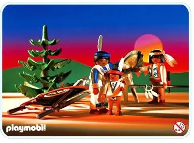 Playmobil Far West - Famille indienne et traîneau