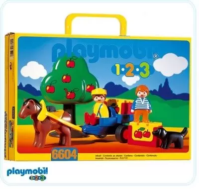 Playmobil 1.2.3 - Verger avec fermiers