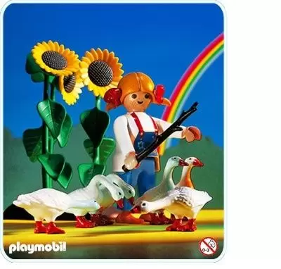 Playmobil Farmers - Farm Girl and Geese