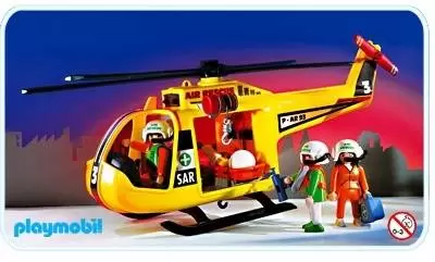 Playmobil Hôpital & Sauveteurs - Hélicoptère de sauvetage