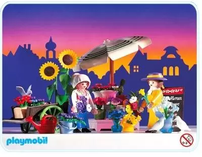 Playmobil époque Victorienne - Marchande de fleurs et parasol