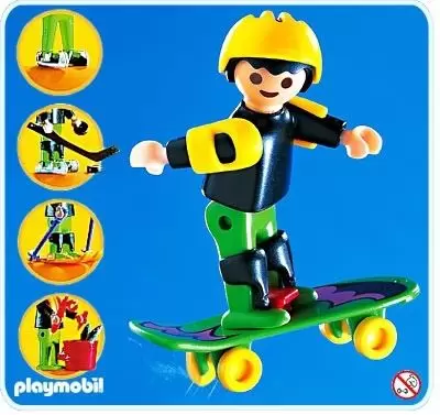 Playmobil Sportifs - Enfant multi-sport et skateboard
