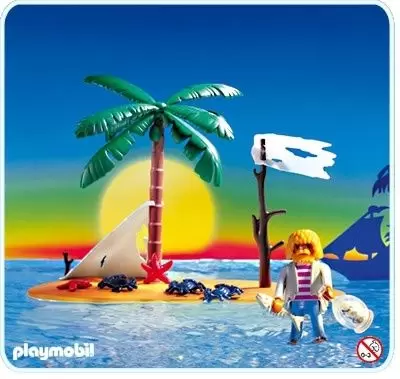 Playmobil Pirates - Naufragé sur île déserte