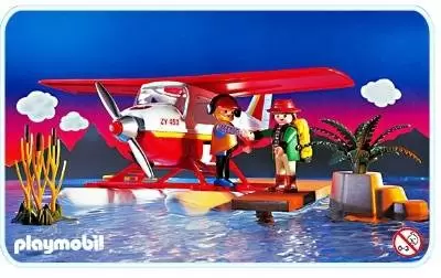 Playmobil Aventuriers - Hydravion avec Pilote et aventurier