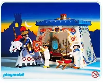 Playmobil Chevaliers - La tente meublée du roi