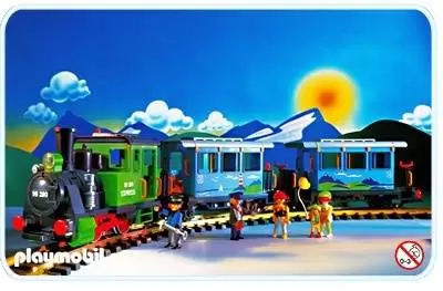 Playmobil Trains - Green Passenger Train Set