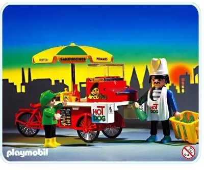 Playmobil dans la ville - Vendeur ambulant avec triporteur