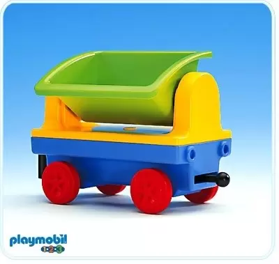 Playmobil 1.2.3 - Wagon benne basculante