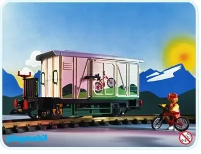 Playmobil Trains - Wagon marchandises fermé
