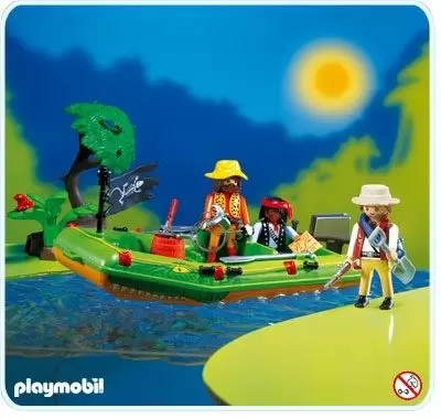 Playmobil Aventuriers - Explorateurs sur canot