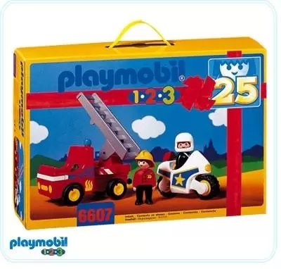 Playmobil 1.2.3 - Police And Fire Set