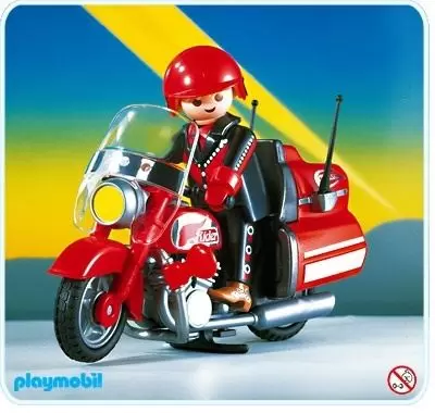 Playmobil Sports Mécaniques - Motard sur moto de route