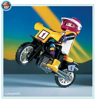 Pilote de moto cross - Playmobil Sports Mécaniques 3044