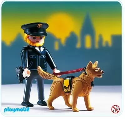 Playmobil Policier - Policier et chien de garde