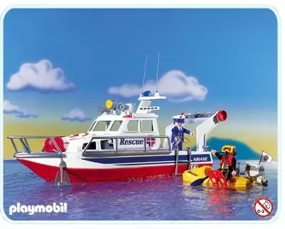 Rescue Boat with Flashlight - Playmobil Rescuers & Hospital 3063