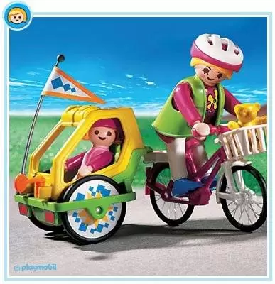 Bike With Trailer - Playmobil in the City 3068