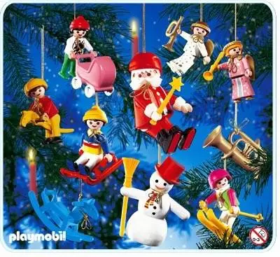 Playmobil de Noël - 10 sujets décoration arbre de Noël