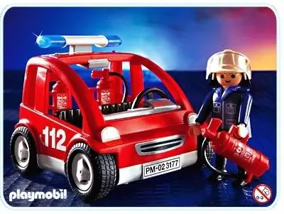 Pompier avec véhicule d'intervention - Playmobil Pompier 9235