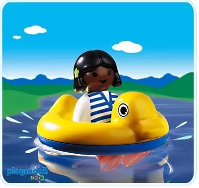 Playmobil 1.2.3 - Girl with Floating Duck
