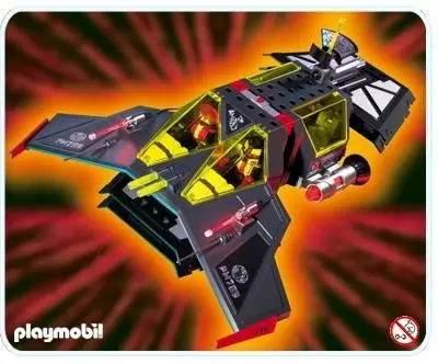 Playmobil Espace - Vaisseau envahisseur noir