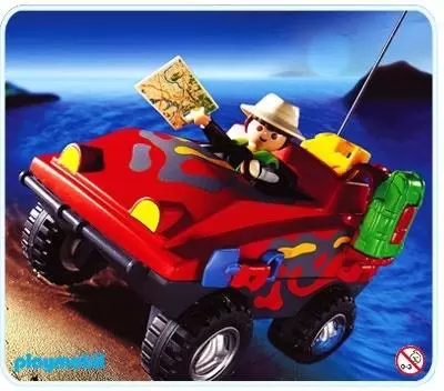 Playmobil Aventuriers - Explorateur et Véhicule amphibie