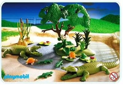 Playmobil Parc Animalier - Famille d\'alligators