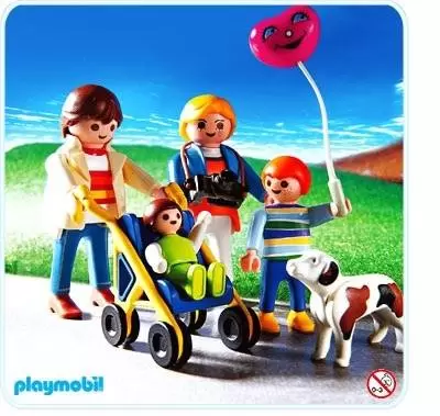 Playmobil Maisons et Intérieurs - Promenade en Famille avec poussette