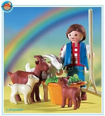 Playmobil Fermiers - Fermière et chèvres