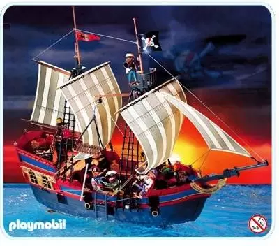 Playmobil Pirates - Grand bateau Pirates
