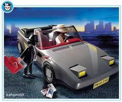 Playmobil Policier - Malfrats et son cabriolet