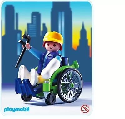 Playmobil Hôpital & Sauveteurs - Patient  en fauteuil roulant
