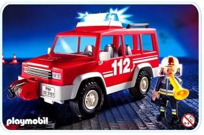 Playmobil Pompier - Pompier et véhicule d\'intervention