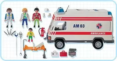 Playmobil Hôpital & Sauveteurs - Secouristes et Ambulance