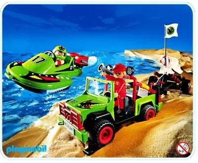 Playmobil en vacances - Skieur nautique et Hors bord moteur