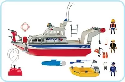 Playmobil Rescuers & Hospital - Coastal Rescue Boat