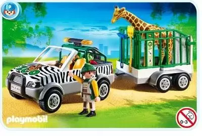 Playmobil Animal Parc - Zoo Vehicle with Trailer