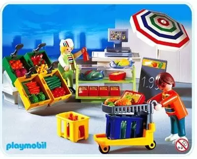 Playmobil dans la ville - Vendeuse et son étalage