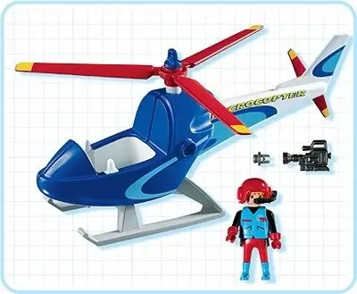 Playmobil dans la ville - Journaliste en Hélicoptère