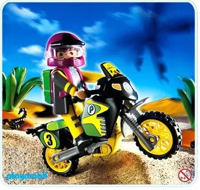 Playmobil Sports Mécaniques - Pilote de moto trail