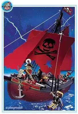 Pirate Playmobil - Red Pirateship